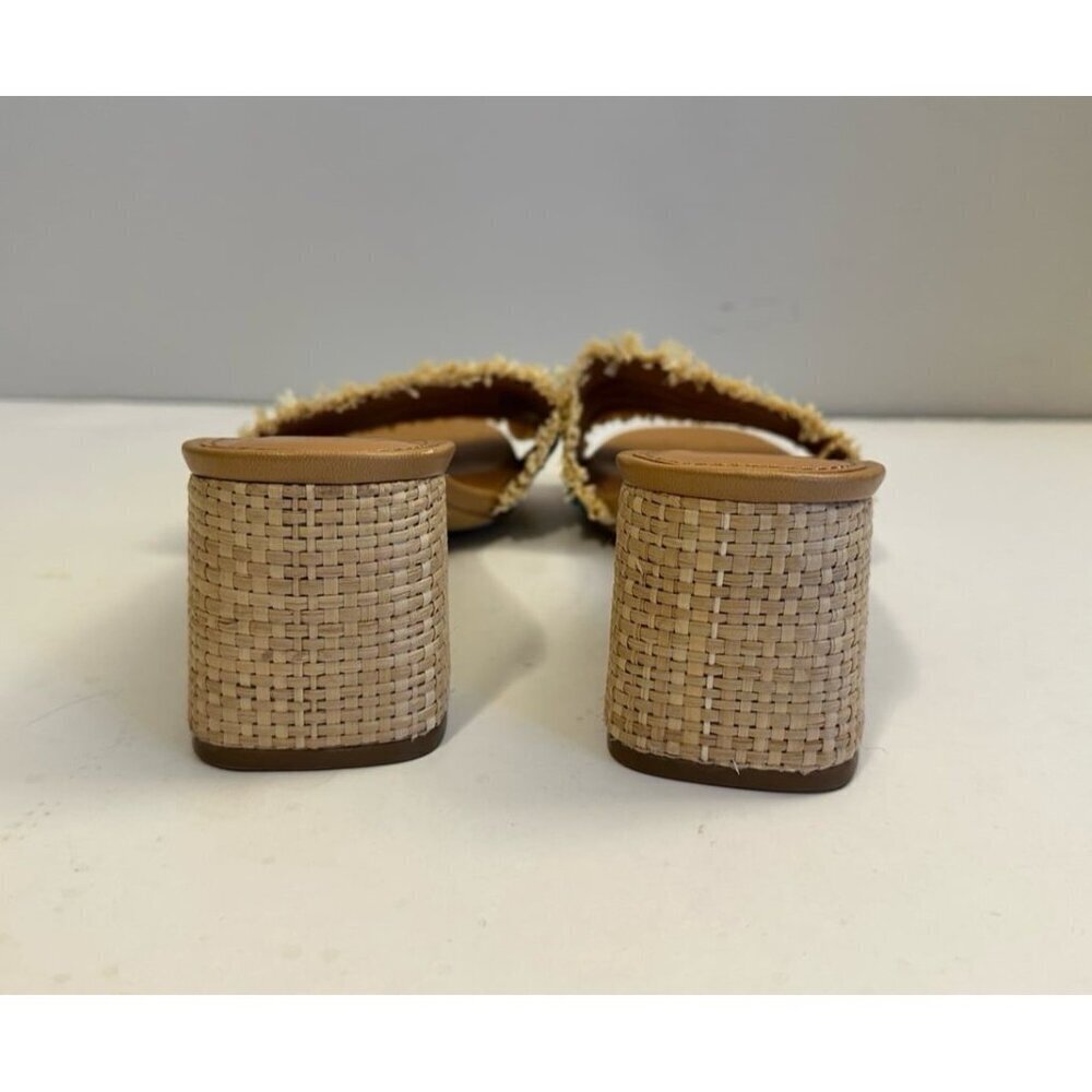 J.Crew Factory Woven Mule Heels Size 11 - Picture 4 of 8